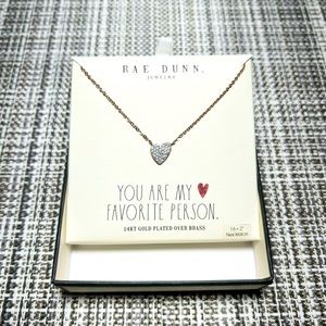 NIB RAE DUNN rose gold toned single layer necklace 😍 Box included ❤️